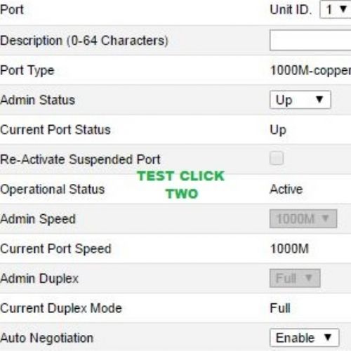 gi1-0-3 switchport